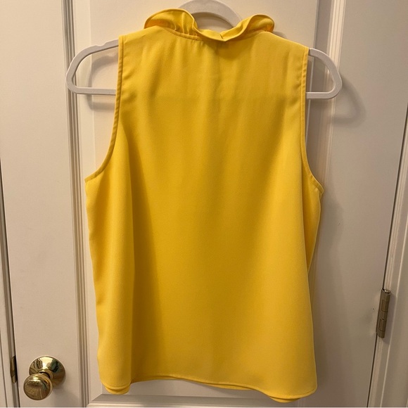 J. Crew Yellow Sleeveless Top Size Medium - Picture 3 of 6